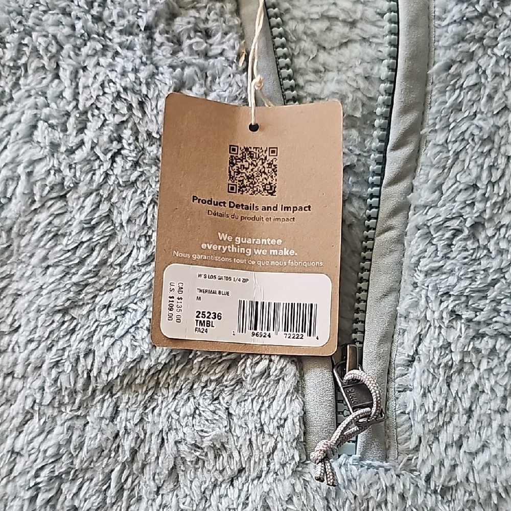 Cozy Blue Fleece Half-Zip Pullover - Picture 2 of 6